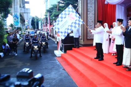 Kapolri Jenderal Pol Listyo Sigit Prabowo saat melepas keberangkatan distribusi hewan kurban di Lapangan Bhayangkara, Jakarta, Kamis, 29 Juni 2023 (dok. Humas Polri)