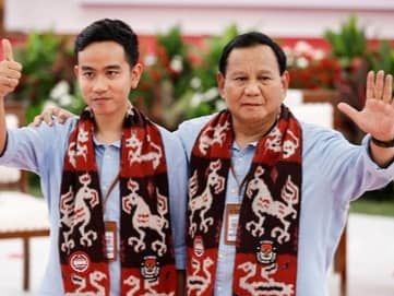 Pasangan Calon Presiden Prabowo Subianto (kanan) dan Calon Wakil Presiden Gibran Rakabuming Raka.