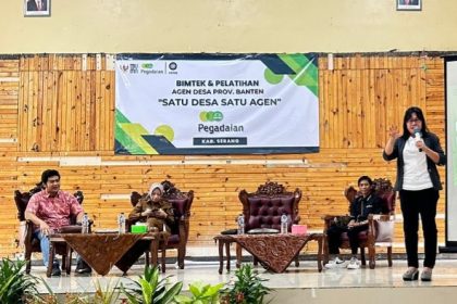 Endang Pertiwi, dalam Bimtek dan Pelatihan Agen Desa Provinsi Banten "Satu Desa Satu Agen" di Serang.