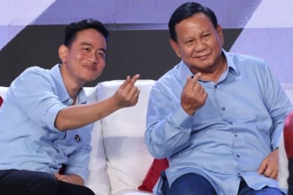 Paslon Capres-Cawapres 02 Prabowo Subianto dan Gibran Rakabuming Raka. Survei The Republic Institute: Prabowo-Gibran Unggul 54,2 Persen di Jatim.