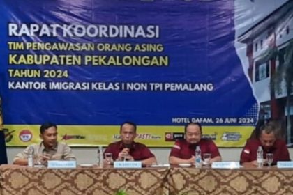 Kepala Divisi Keimigrasian Kanwil Kemenkumham Jateng, Is Edy Eko Putranto yang juga Ketua Panitia Rakor Timpora.