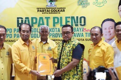 Pengurus Golkar Jatim dan Surabaya menetapkan usulan nama calon unsur pimpinan dewan ke DPP.