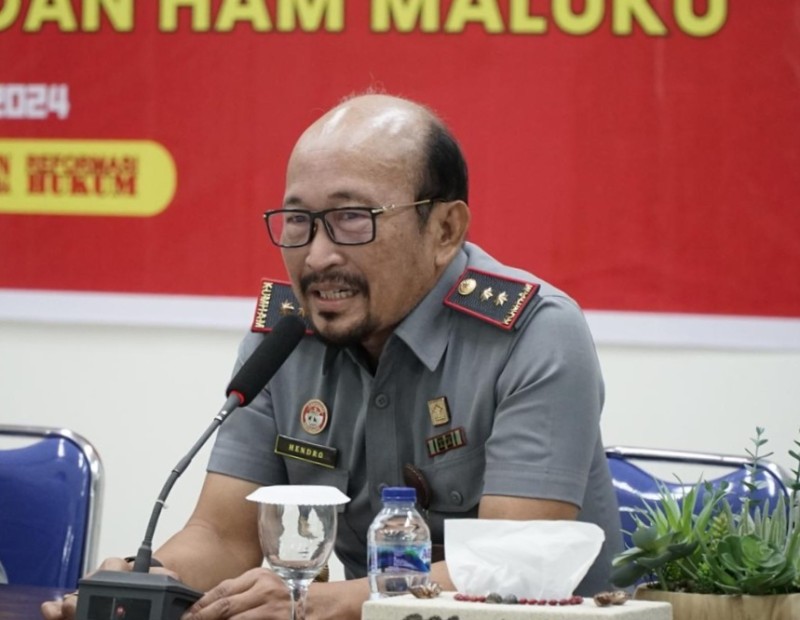 Kepala Kantor Wilayah Kemenkumham Maluku, Hendro Tri Prasetyo.
