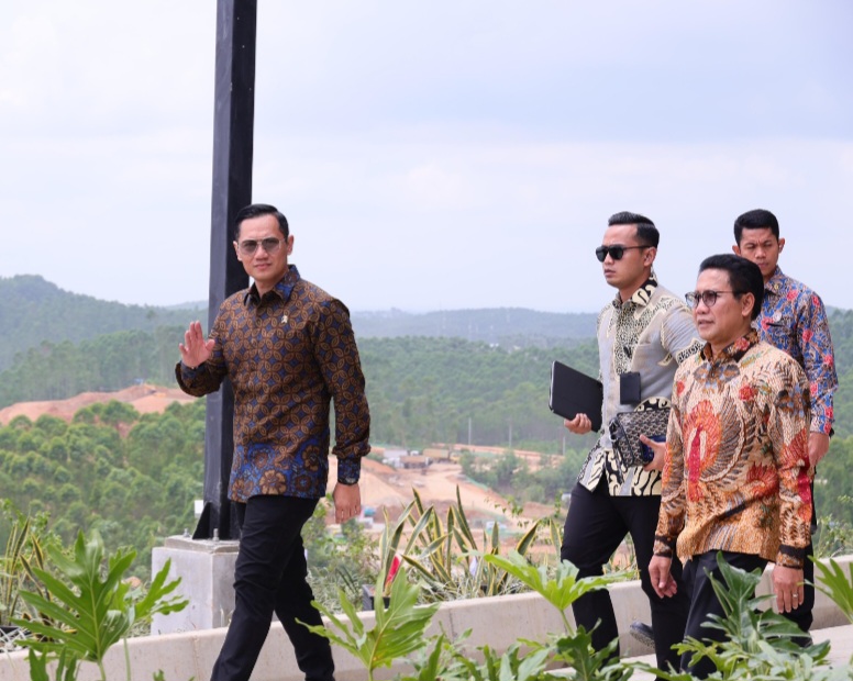 Menteri Agraria dan Tata Ruang/Kepala Badan Pertanahan Nasional (ATR/BPN), Agus Harimurti Yudhoyono mengikuti sidang paripurna di Ibu Kota Nusantara (IKN).