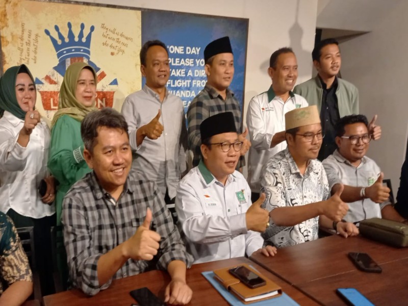 Jajaran pengurus DPC PKB Kabupaten Sidoarjo merapatkan barisan untuk memenangkan pasangan Mas Iin dan Edi Widodo.