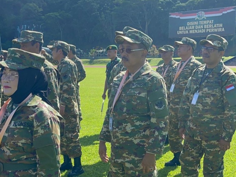 Wawali Armuji nampak terlihat diantara peserta retret di Lembah Tidar Akmil, Magelang, Jawa Tengah.