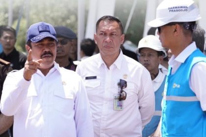 Menteri Imigrasi dan Pemasyarakatan Agus Andrianto didampingi Sesditjenim Sandi Andaryadi sidak di Nusa Kambangan, Cilacap.