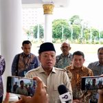 Kakanwil BPN Jawa Timur, Asep Heri beserta jajaran mendampingi Menteri Nusron Wahid dalam kegiatan rapat koordinasi pertanahan dengan Gubernur Khofifah Indar Parawansa.