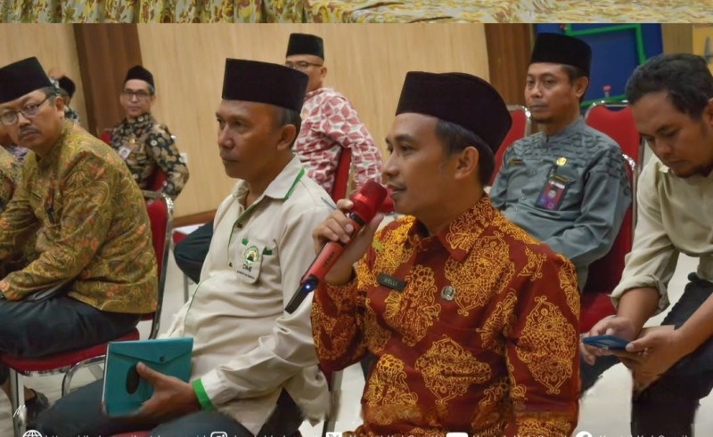 Rakor lanjutan sertifikasi tanah wakaf yang dihadiri jajaran keagamaan di wilayah Kabupaten Gresik.