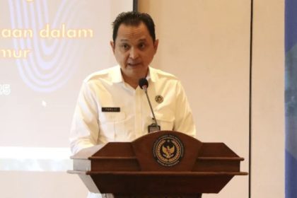 Kepala Kantor Wilayah Direktorat Jenderal Imigrasi DKI Jakarta, Pamuji Raharja, secara resmi membuka kegiatan Pembentukan dan Rapat Koordinasi Tim Pengawasan Orang Asing, Kamis, 22 Mei 2025.