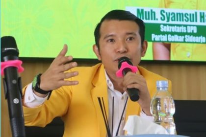 Ketua DPD Partai Golkar Sidoarjo, Adam Rusydi,