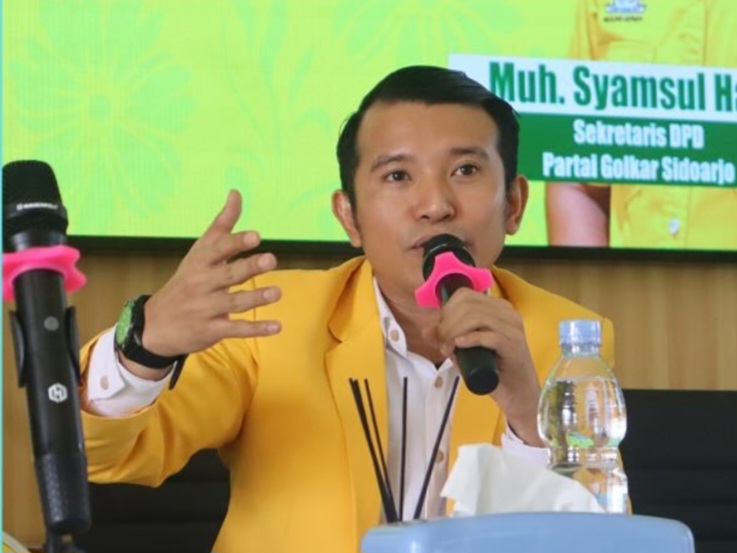 Ketua DPD Partai Golkar Sidoarjo, Adam Rusydi,