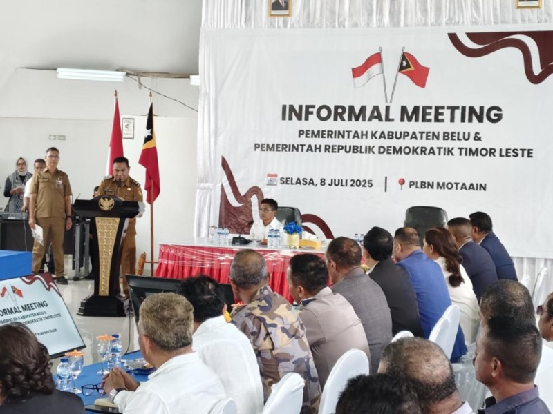 Suasana forum bilateral yang diikuti delegasi Republik Demokratik Timor Leste (RDTL) dan Imigrasi Atambua.