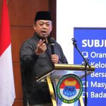 Nusron saat menjadi pembicara kunci dalam Pengukuhan dan Orientasi Nasional PB IKA-PMII di Jakarta,