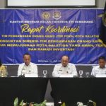 Kakanwil Ditjen Imigrasi Jateng, Is Edy Ekoputranto membukanya rapat koordinasi Timpora Salatiga.