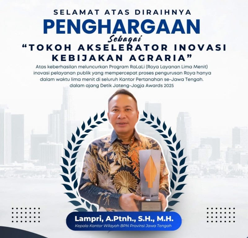 Kakanwil Badan Pertanahan Nasional (BPN) Jawa Tengah, Lampri