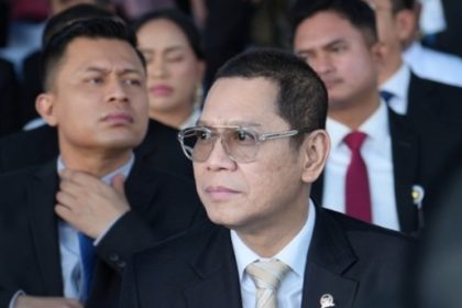 Wakil Ketua DPR RI, Adies Kadir menghadiri momentum Hari Bhayangkara ke-79 yang digelar di Lapangan Monas, Jakarta, Selasa, 1 Juli 2025.