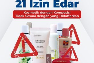 Berikut salah satu jenis kosmetik yang ditemukan beda komposisi/kandungan yang tidak sesuai dengan yang didaftarkan.