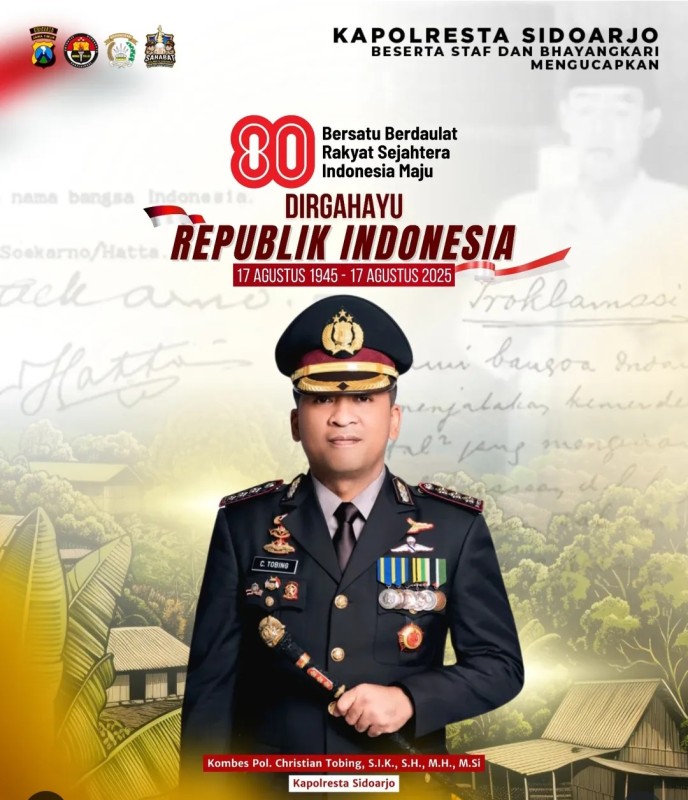 Kapolresta Sidoarjo, Kombes Pol Christian Tobing