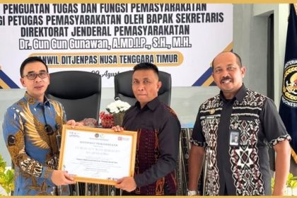 Gun Gun Gunawan, menegaskan bahwa integritas dan profesionalisme merupakan fondasi utama bagi seluruh petugas pemasyarakatan.