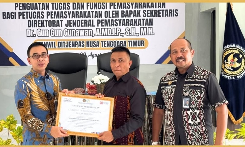 Gun Gun Gunawan, menegaskan bahwa integritas dan profesionalisme merupakan fondasi utama bagi seluruh petugas pemasyarakatan.