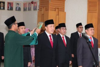 Muhammad Tansrih, mantan Kepala Kanwil BPN Sulawesi Tengah sebagai Direktur Penatagunaan Tanah diambil sumpah jabatan disaksikan Menteri ATR/BPN Nusron Wahid.
