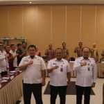 Jajaran Timpora Demak bersama Kakanim Semarang Ari Widodo foto bersama usai kegiatan sinergi pengawasan orang asing.