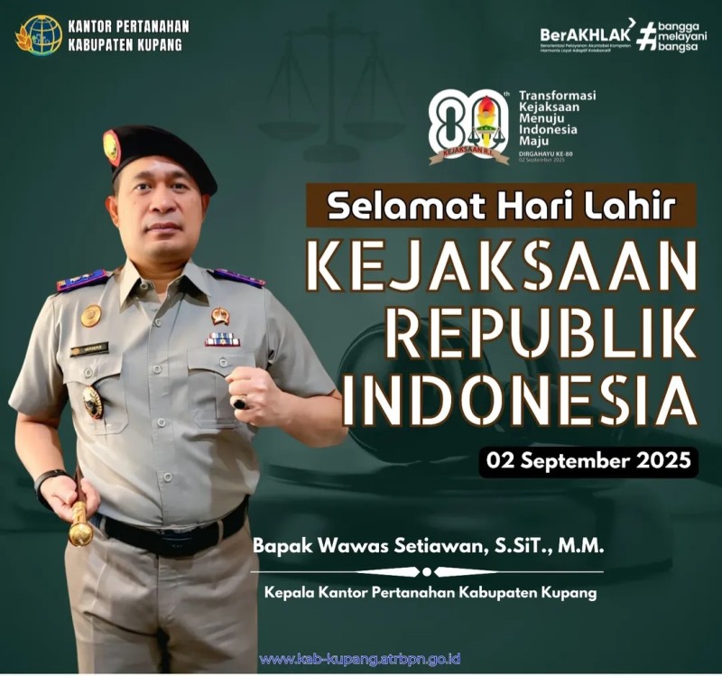 Kepala Kantor Pertanahan Kabupaten Kupang, Wawas Setiawan S.ST