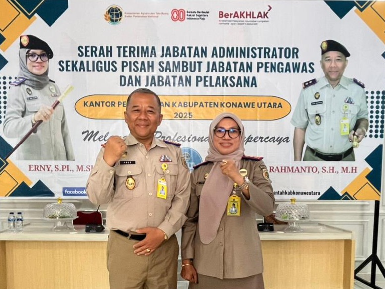 Agus Rahmanto bersama Erni, S.Pi., M.Si.
