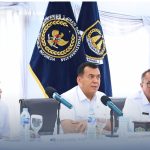 Dari kiri: Kakanwil Ditjenpas Kadiyono, Wamen Imipas Silmy Karim, dan Kakanwil Ditjen Imigrasi Novianto Sulastono.