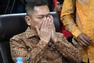 Ekspresi Adies Kadir usai pembacaan vonis oleh Ketua Majelis MKD DPR RI.