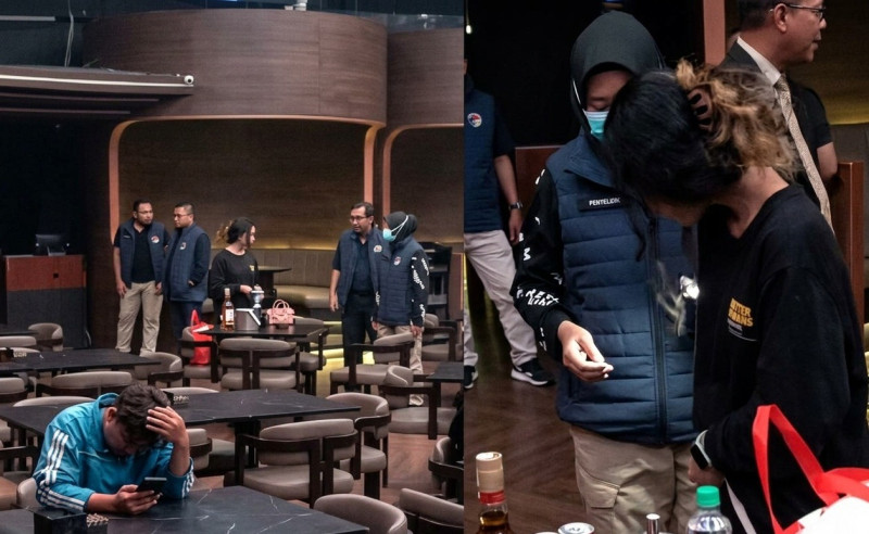 Suasana razia narkoba yang digelar oleh aparar gabungan dari Ditresnarkoba Polda Jatim, Provost, dan Denpom di salah satu RHU, semalam.