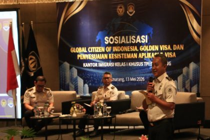 Imigrasi Semarang menggelar sosialisasi strategis terkait Global Citizen of Indonesia (GCI), Golden Visa, hingga pembaruan sistem E-Visa