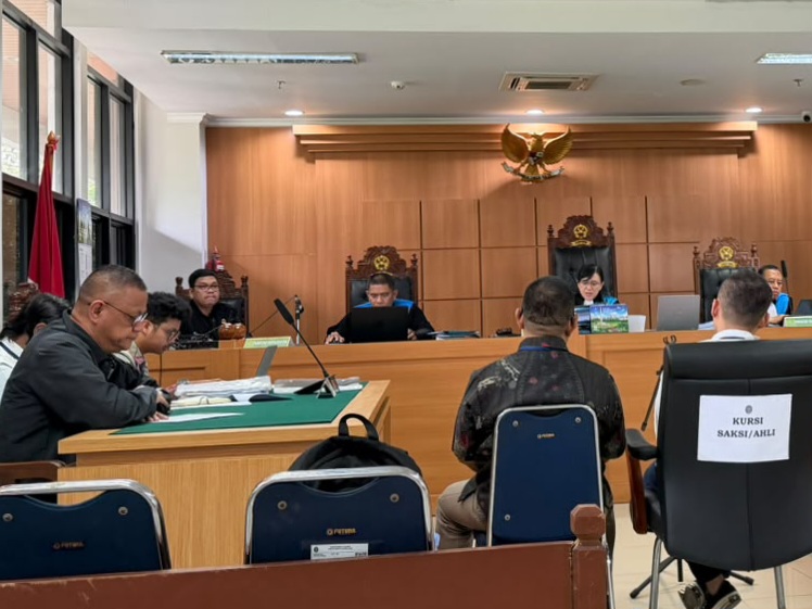 Persidangan lanjutan perkara terkait penyusunan Survey Investigation Design (SID) PT Kawan Selaras Sejahtera (KSS) kembali digelar d