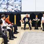 Kakanwil BPN Jatim, Muhammad Naim bersama jajaran hadir dalam rapat koordinasi dengan Wali Kota Surabaya, Eri Cahyadi.